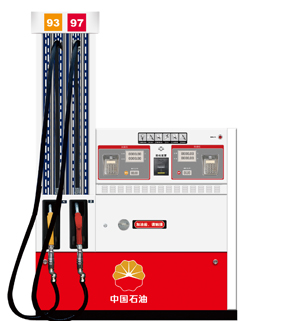中石油L型柜式四槍加油機